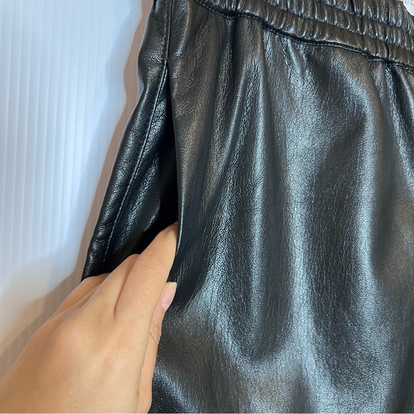 Aritzia BABATON Zedel Faux Leather Pullover Joggers. Size Small - Picture 5 of 9
